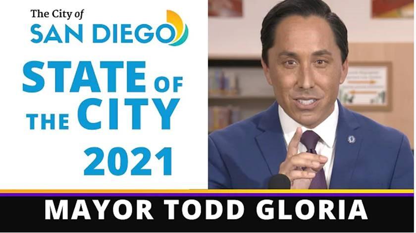 San Diego Mayor Todd Gloria state of the city remarks. 