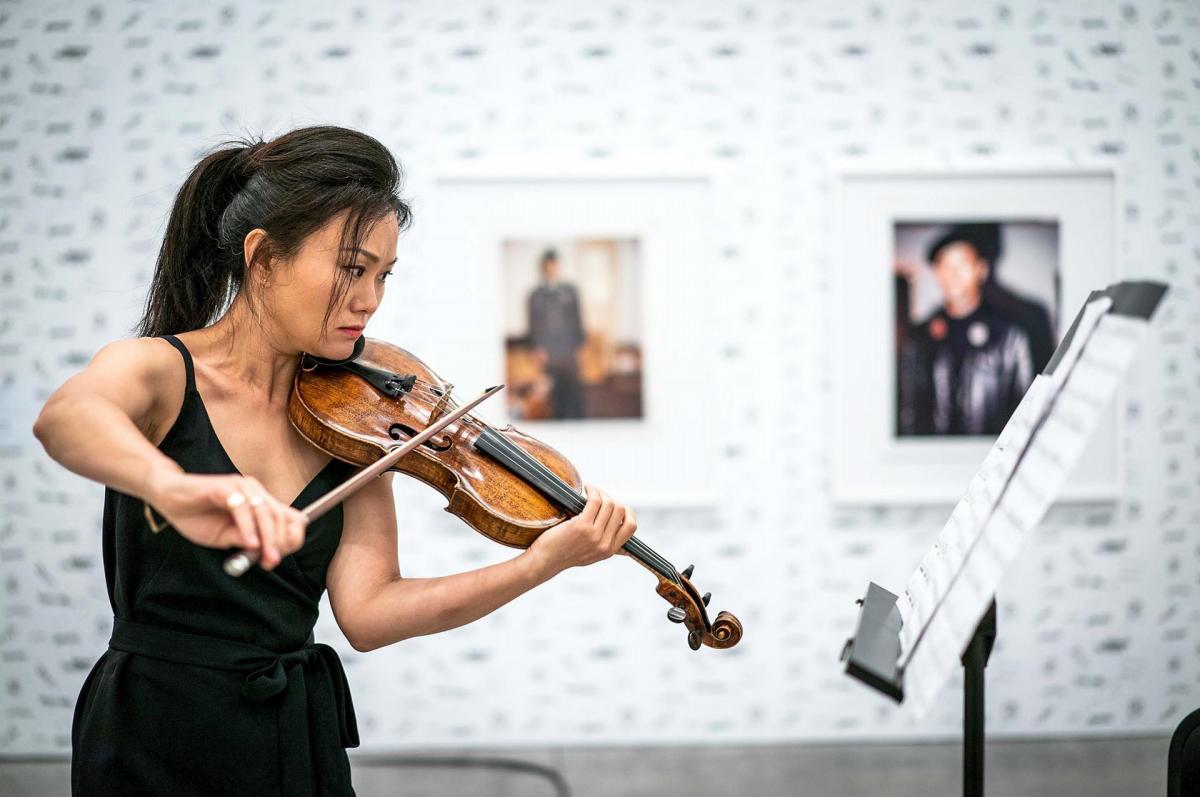 Art of Elan is a non-profit that brings classical music to diverse audiences in San Diego. A violinist performs during a 2019 Art of Elan concert. 